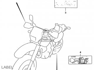 LABEL - DR650SE 2000 (Y) USA (E03)