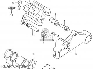 REAR CALIPER - DR650SE 2000 (Y) USA (E03)