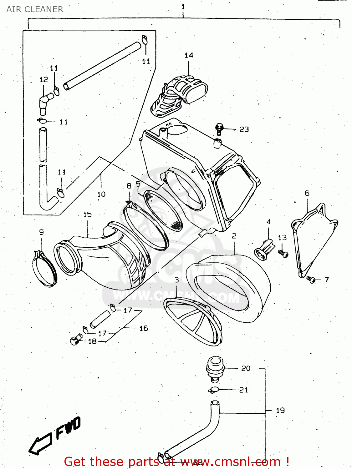AIR CLEANER DR650SE 2000 (Y)