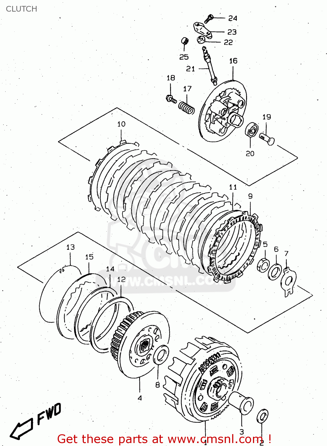 CLUTCH DR650SE 2000 (Y)