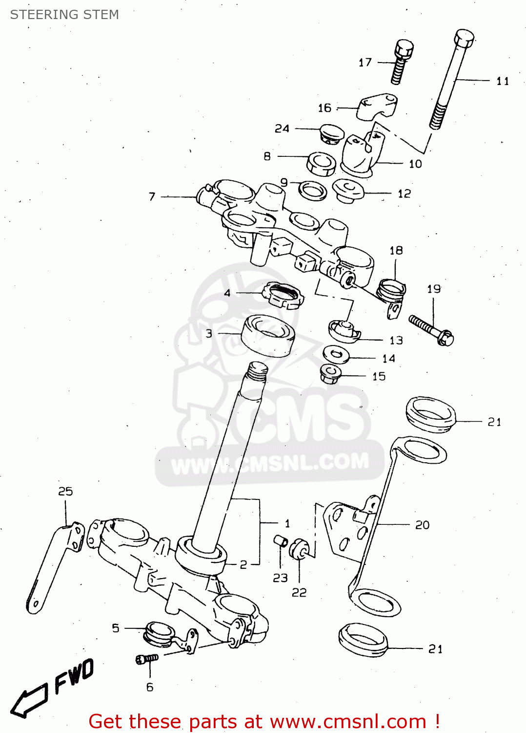 STEERING STEM DR650SE 2000 (Y)