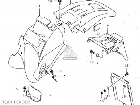 REAR FENDER - DR650SE 2000 (Y)