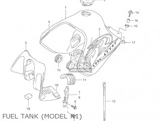 FUEL TANK (MODEL K1) - DR650SE 2001 (K1) USA (E03)