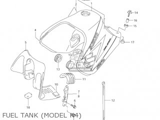 FUEL TANK (MODEL K4) - DR650SE 2001 (K1) USA (E03)