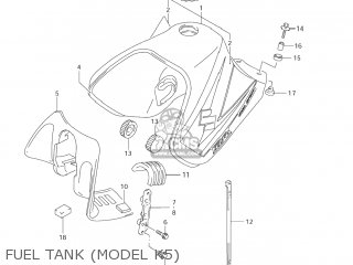 FUEL TANK (MODEL K5) - DR650SE 2001 (K1) USA (E03)