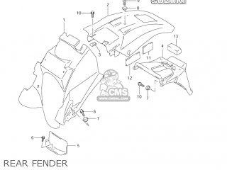REAR FENDER - DR650SE 2001 (K1) USA (E03)