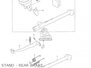 STAND - REAR BRAKE - DR650SE 2001 (K1) USA (E03)