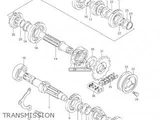 TRANSMISSION - DR650SE 2001 (K1) USA (E03)