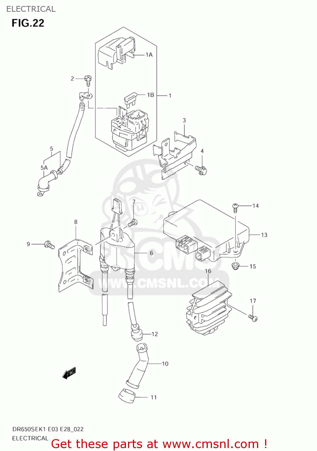 ELECTRICAL DR650SE 2002 (K2) USA (E03)