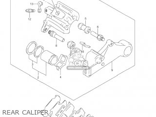 REAR CALIPER - DR650SE 2002 (K2) USA (E03)