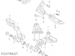 FOOTREST - DR650SE 2003 (K3) USA (E03)