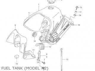 FUEL TANK (MODEL K2) - DR650SE 2003 (K3) USA (E03)
