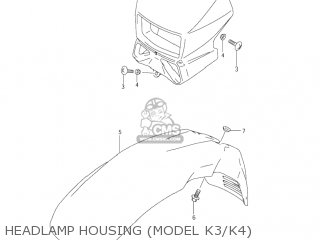 HEADLAMP HOUSING (MODEL K3/K4) - DR650SE 2003 (K3) USA (E03)