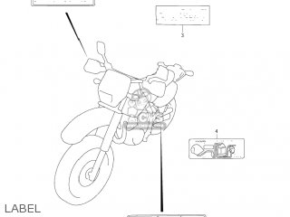 LABEL - DR650SE 2003 (K3) USA (E03)