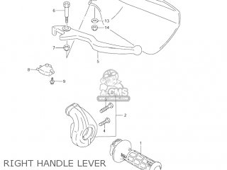 RIGHT HANDLE LEVER - DR650SE 2003 (K3) USA (E03)