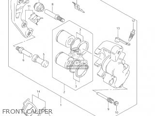 FRONT CALIPER - DR650SE 2004 (K4) USA (E03)
