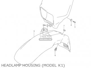HEADLAMP HOUSING (MODEL K1) - DR650SE 2004 (K4) USA (E03)
