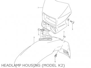 HEADLAMP HOUSING (MODEL K2) - DR650SE 2004 (K4) USA (E03)