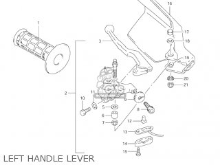 LEFT HANDLE LEVER - DR650SE 2004 (K4) USA (E03)