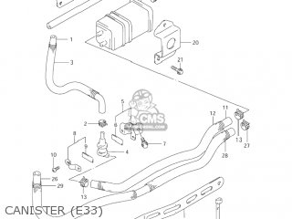 CANISTER (E33) - DR650SE 2005 (K5) USA (E03)