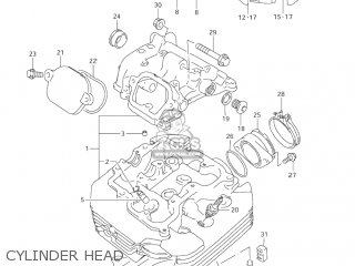 CYLINDER HEAD - DR650SE 2005 (K5) USA (E03)