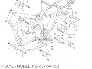 FRAME (MODEL K2/K3/K4/K5) - DR650SE 2005 (K5) USA (E03)