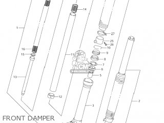 FRONT DAMPER - DR650SE 2005 (K5) USA (E03)