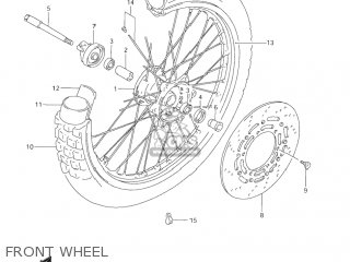 FRONT WHEEL - DR650SE 2005 (K5) USA (E03)