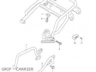GRIP - CARRIER - DR650SE 2005 (K5) USA (E03)