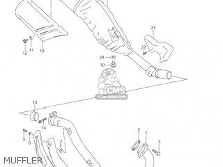 MUFFLER - DR650SE 2005 (K5) USA (E03)