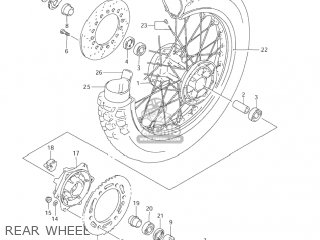 REAR WHEEL - DR650SE 2005 (K5) USA (E03)