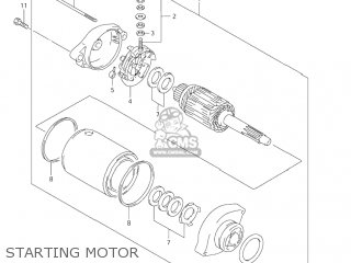STARTING MOTOR - DR650SE 2005 (K5) USA (E03)