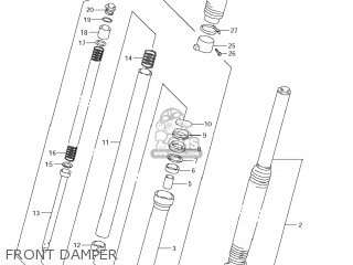 FRONT DAMPER - DR650SE 2006 (K6) USA (E03)