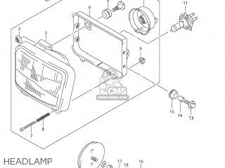 HEADLAMP - DR650SE 2006 (K6) USA (E03)