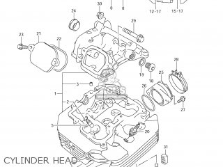 CYLINDER HEAD - DR650SE 2007 (K7) USA (E03)