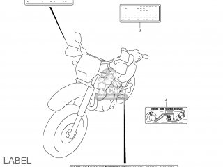 LABEL - DR650SE 2007 (K7) USA (E03)