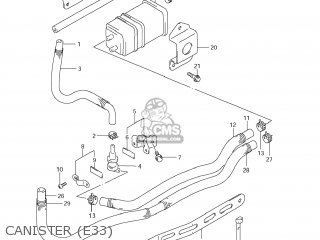 CANISTER (E33) - DR650SE 2008 (K8) USA (E03)