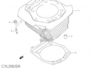 CYLINDER - DR650SE 2008 (K8) USA (E03)