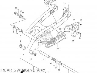 REAR SWINGING ARM - DR650SE 2008 (K8) USA (E03)