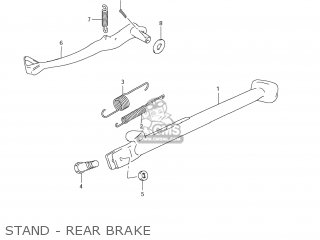 STAND - REAR BRAKE - DR650SE 2008 (K8) USA (E03)