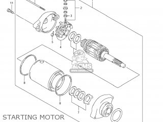 STARTING MOTOR - DR650SE 2008 (K8) USA (E03)