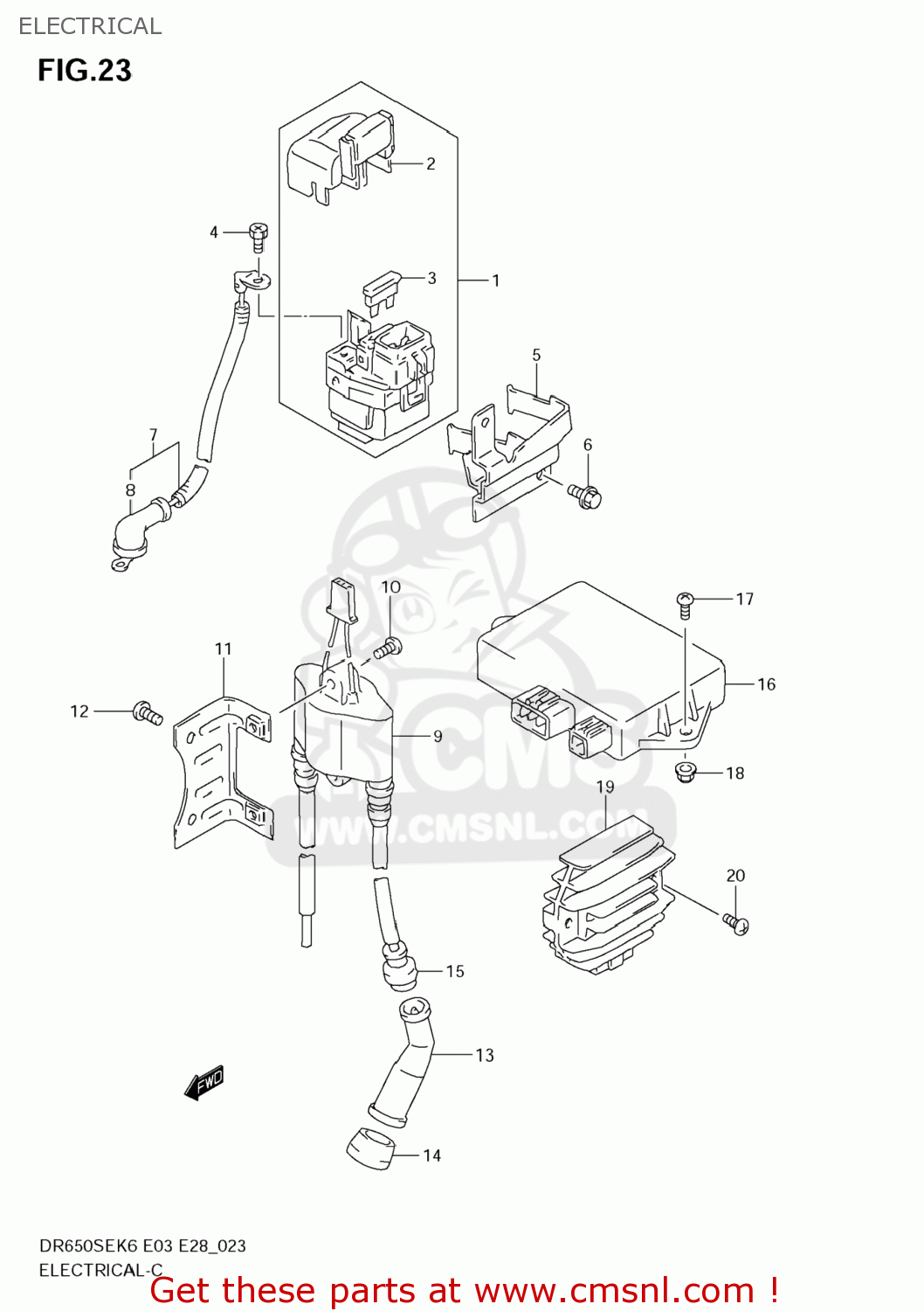 ELECTRICAL DR650SE 2009 (K9) USA (E03)