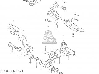 FOOTREST - DR650SE 2009 (K9) USA (E03)