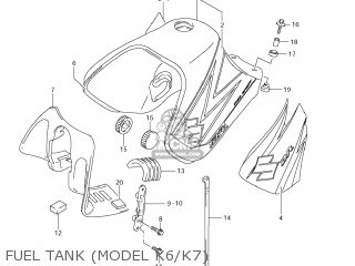 FUEL TANK (MODEL K6/K7) - DR650SE 2009 (K9) USA (E03)