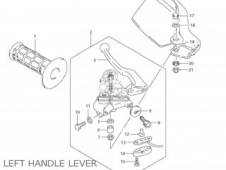 LEFT HANDLE LEVER - DR650SE 2009 (K9) USA (E03)