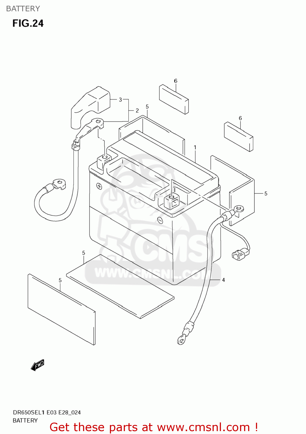 BATTERY DR650SE 2011 (L1) USA (E03)