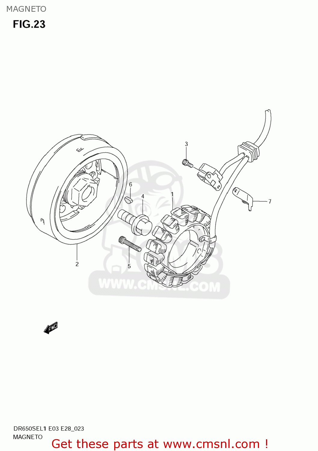 MAGNETO DR650SE 2011 (L1) USA (E03)