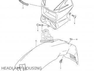 HEADLAMP HOUSING - DR650SE 2011 (L1) USA (E03)