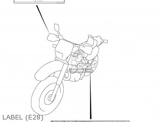 LABEL (E28) - DR650SE 2011 (L1) USA (E03)