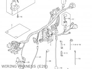 WIRING HARNESS (E28) - DR650SE 2011 (L1) USA (E03)